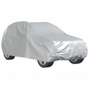 Car Cover for SUV with Buckle Straps Full Silver L
