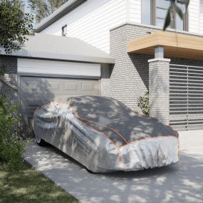 Car Cover for Sedan Hail Protection Full XL Grey and Si...