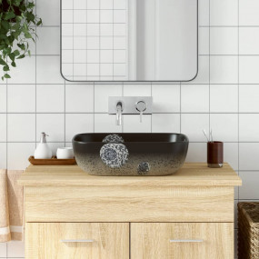 Countertop Basin Multicolored Rectangular 18.9x14.8x5.3...