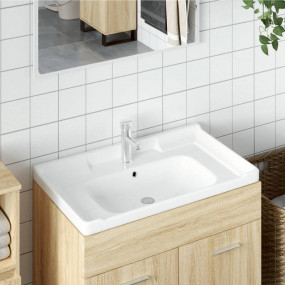 Bathroom Sink White 36.0x18.9x9.1" Rectangular Ceramic