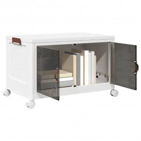 Stackable Storage Box with Wheels 19.8 gal 25.2x15.7x16...