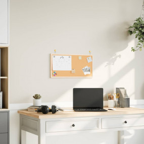 Cork Board with Solid Pine Wood Frame 23.6x11.8"