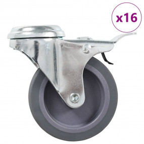 16 pcs Bolt Hole Swivel Casters 2.95 " (4x143425)