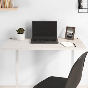 Desk Top White 31.5x15.7x1.0" Solid Wood Pine