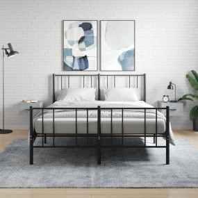 Wall-mounted Bedside Cabinets 2 pcs Concrete Grey 13.8x...