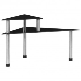 Kitchen Shelf Black 19.5x13.8x10.2" Tempered Glass