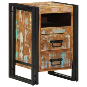 Bedside Cabinet 15.7x15.7x23.2" Solid Wood Reclaimed