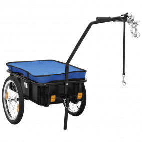 Bike Trailer/Hand Wagon 61.0x23.6x32.7" Steel Blue