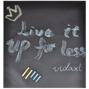 Imag:Wall Sticker Blackboard 2'x9.8' 2 Rolls with Chalks