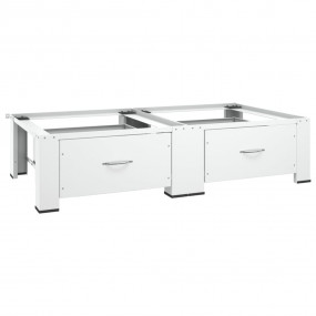 Washing and Drying Machine Pedestal with Pull-out Shelv...