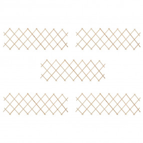 Trellis Fences 5 pcs Firwood 70.9"x23.6"