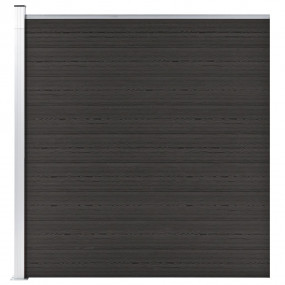 Fence Panel WPC 68.9"x73.2" Black