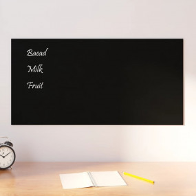 Wall-mounted Magnetic Board Black 31.5"x15.7" Tempered ...