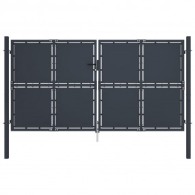 Garden Gate Steel 118.1"x49.2" Anthracite