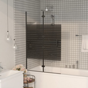 Folding Shower Enclosure ESG 31.5"x55.1" Black