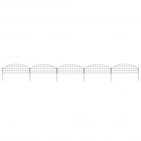 Arched Garden Fence Set 30.4"x10.2" Green