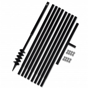 Ground Drill Handle 3.15" with Extension Tube 29'6" Ste...