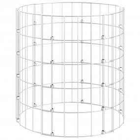 Circular Gabion Pole Galvanized Steel 19.7"x19.7"