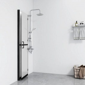 Foldable Walk-in Shower Wall Frosted ESG Glass 31.5"x74...