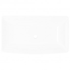 Luxury Ceramic Basin Rectangular Sink White 28"x15.4"