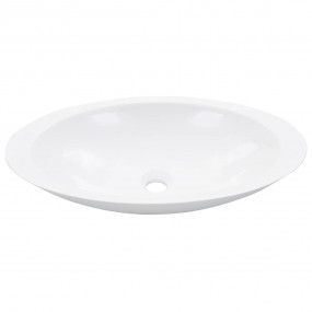 Wash Basin 23.3"x13.8"x4.2" Mineral Cast/Marble Cast Wh...