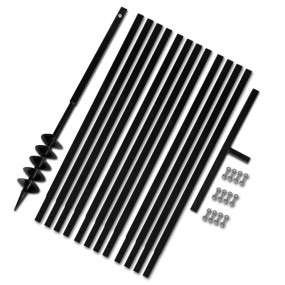 Ground Drill Handle 3.94" with Extension Tube 42'7" Ste...