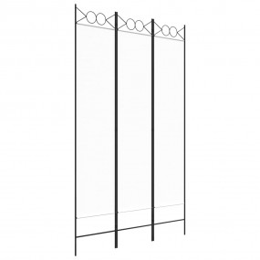 3-Panel Room Divider White 47.2"x78.7" Fabric