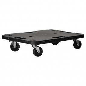 Transport Trolleys 3 pcs Black 22.8"x15"x4.7" Polypropy...