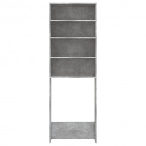 Washing Machine Cabinet Concrete Gray 25.2"x9.4"x74.8"