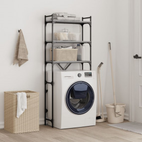 Washing Machine Shelf Gray Sonoma 26.4"x9.8"x64.2" Engi...