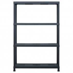 Storage Shelf Rack Black 485 lb 35.4"x15.7"x54.3" Plast...