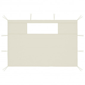 Gazebo Sidewalls with Windows 2 pcs Cream
