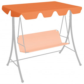 Replacement Canopy for Garden Swing Orange 74"/66.1"x57...