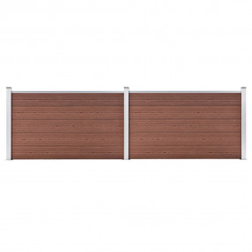 Garden Fence WPC 139"x41.7" Brown