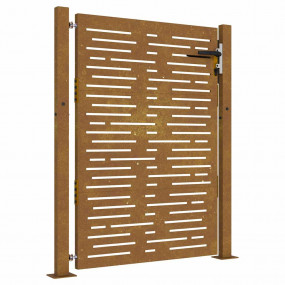 Garden Gate 41.3"x51.2" Corten Steel Square Design