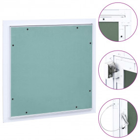 Access Panel with Aluminum Frame and Plasterboard 15.7"...