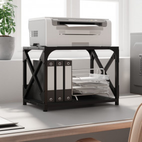 Printer Stand 2-Tier Black 17.3"x10.2"x12.4" Engineered...