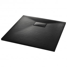 Shower Base Tray SMC Black 35.4"x35.4"