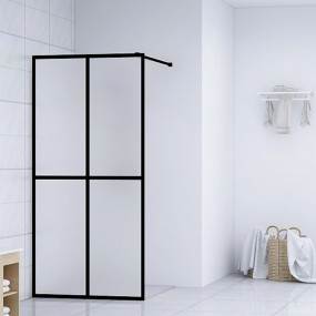 Walk-in Shower Screen Frosted Tempered Glass 46.5"x74.8...