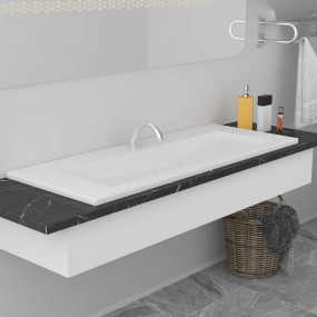 Built-in Basin 39.8"x15.6"x7.3" Ceramic White