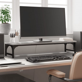 Monitor Stand Gray Sonoma 33.5"x9.1"x6.1" Engineered Wo...