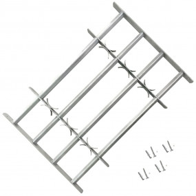 Adjustable Security Grille for Windows with 4 Crossbars...