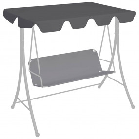 Replacement Canopy for Garden Swing Anthracite 74"/66.1...