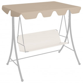 Replacement Canopy for Garden Swing Beige 74"/66.1"x57....