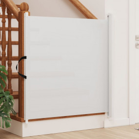 Retractable Pet Gate White 32.5"x49.2"