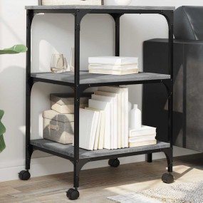 Printer Stand 3-Tier Gray Sonoma 19.7"x16.1"x29.5" Engi...