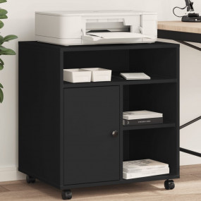 Printer Stand with Wheels Black 23.6"x19.7"x26.4"