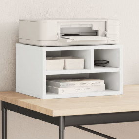 Printer Stand White 15.7"x12.6"x8.9" Engineered Wood
