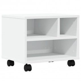 Printer Stand with Wheels White 16.1"x12.6"x13.6"