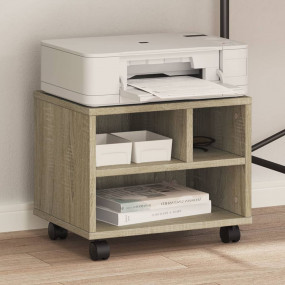 Printer Stand with Wheels Sonoma Oak 16.1"x12.6"x13.6"